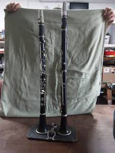 2-Clairinet With With Stand & Music Holder (1-Filmore Music House) See Picture
