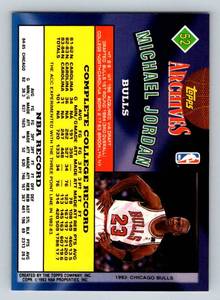 lot 3 image: Michael Jordan 1993 Topps Archives #52 Basketball Card