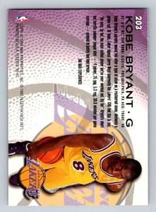 lot 6 image: Kobe Bryant RC 1996-97 Fleer #203 Rookie Basketball Card
