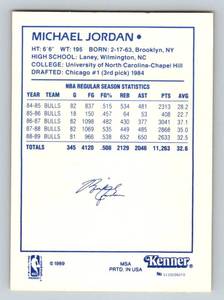 lot 11 image: Michael Jordan 1989 Kenner Starting Lineup One On One Rare Basketball Card
