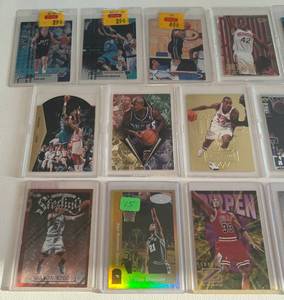 lot 16A image: 23 Card NBA Star Lot - Inserts, Rookies, Finest - Pippen, Garnett, Duncan, Kidd, Weber, Hill, and More