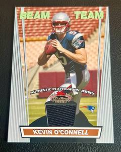 lot 24A image: Kevin OConnell Relic, Minnesota Vikings Coach, 2008 Topps Stadium Club Beam Team #BTR-KO Football Card