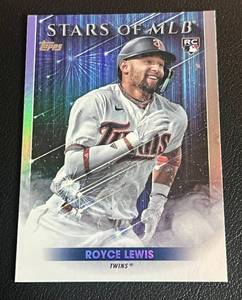 lot 28A image: Royce Lewis RC Stars of the MLB 2022 Topps #SMLB-84 Rookie Minnesota Twins Baseball Card