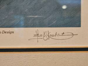 lot 46 image: 16 12 x 15 12 Les Kouba Signed 1978 Duck Print and Duck Stamp Framed