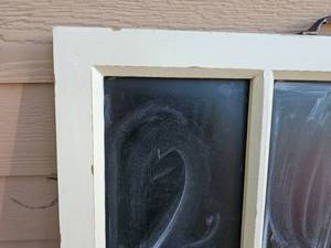lot 71 image: Shabby Chic Chalkboard Window Frame Style