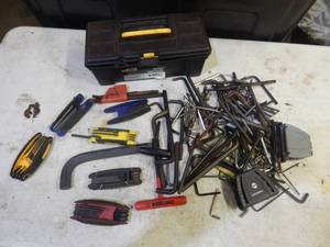 lot 87 image: Toolbox full of Allen wrenches