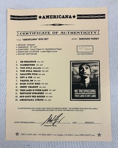lot 15A image: Americana Limited Edition Boxed Print Set by Shepard Fairey