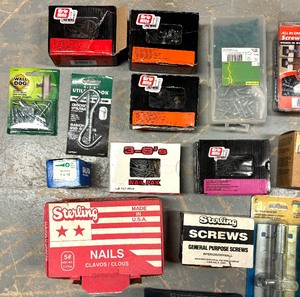lot 141 image: Nuts, Bolts, Screws, Nails and More