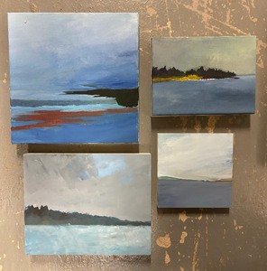 lot 148 image: Variety of Canvas and Board Artwork