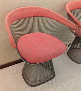 lot 2 image: Pair of Knoll Platner Side Chairs