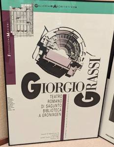 lot 41 image: Pair of Framed Architecture Gallery Exhibit Posters