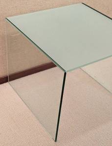 lot 50 image: Contemporary Glass Side Table  Niels Bendtsen for Design Within Reach Side Table