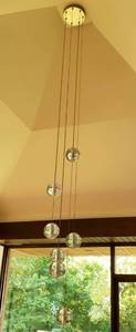 lot 50A image: Bocci Clear Glass Hanging Pendant Light Fixture