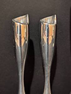 lot 57 image: Vintage Nambe Candleholders