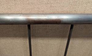 lot 59A image: Vintage Full Size Metal Head and Footboard
