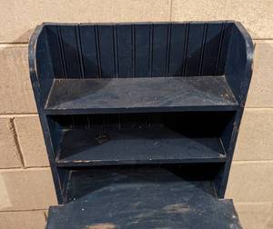 lot 70A image: Vintage Childs Painted Wood Cupboard