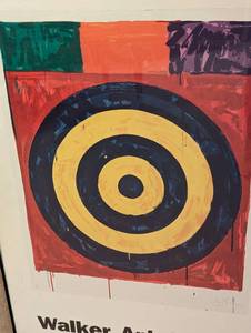 lot 73A image: Framed Jasper Johns Walker Art Center Exhibit Poster