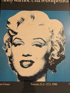 lot 76A image: Framed Andy Warhol Palazzo Grassi Exhibit Poster