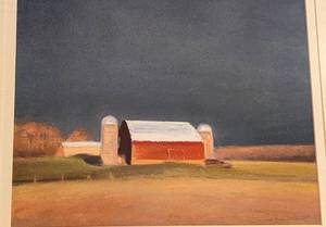lot 77A image: Framed Scenic Pastel Drawing
