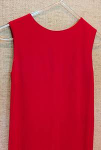 lot 80A image: Burberry Womens Red Shift Dress