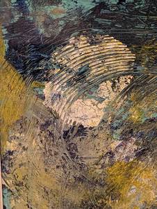 lot 93A image: Framed Colorful Abstract Oil Painting