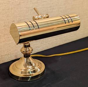 lot 157A image: Brass Piano  Desk Lamp