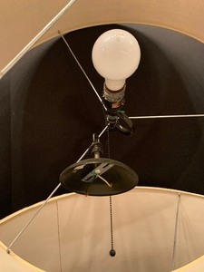 lot 179 image: Large Hanging Lights with Shades