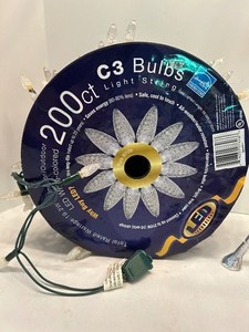 lot 65 image: Cute Christmas Lot with Lights, Silver Deer, Christmas Tree and Cards