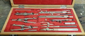 lot 117A image: Vintage German GeometryDrafting Drawing Set by Tower