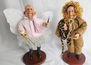 lot 20 image: Nanas Family Chesters First Halloween #823111 and Elmer the Tooth Fairy #823054 Dolls by Richard Simmons