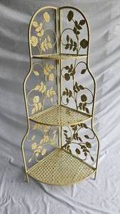 lot 39 image: Metal Foldable Corner Shelf 47.5 H x 15 W x 15 D