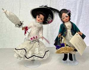 lot 12 image: Vintage Madame Alexander Legends Eliza Doolittle Eliza The Flower Girl and Miss Eliza Doolittle #20112