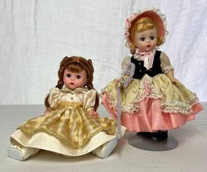 lot 15 image: Vintage Madame Alexander Fill My Stocking with Lenox Doll #36000 and Storybook Bo Peep Doll #483