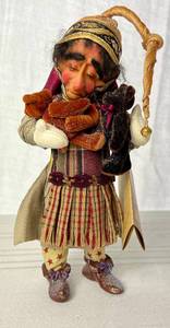 lot 17 image: Demdaco Drolleries 9.5 Christmas Figurine Hilda with Two Bears