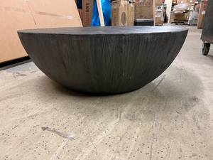 Half Circle Dark Gray Coffee Table