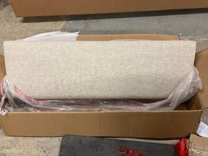Beige Linen 52 Bench