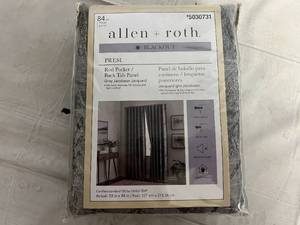 Allen and Roth 84 Blackout Curtain - Presi Gray