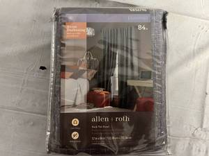 Allen and Roth 84 Room Darkening Curtains - Gray