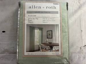 Allen and Roth Light Filtering 84 Curtains - Harlow Seagreen