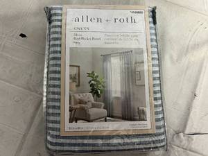 Allen and Roth Light Filtering 84 Curtains - Gwen Navy