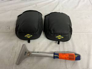 Cushion Padded Knee Pads and 4 Floor Scraper