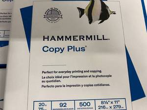 2500 Sheets of Hammermill Copy Paper - 8.5 x 11