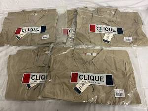 5 Tan DressWork Shirts - XXL