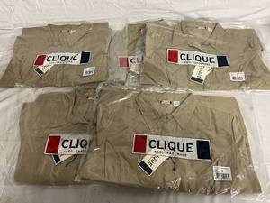 5 Tan DressWork Shirts - XXL