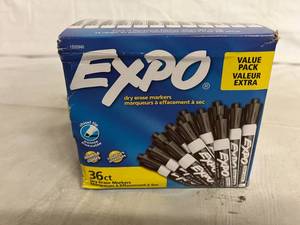 36ct Pack of Black Expo Markers