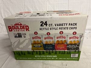 24ct Variety Pack of Boulder Kettle Style Potato Chips