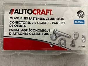 128 Piece Set of Autocraft Class 8 Jis Fasteners