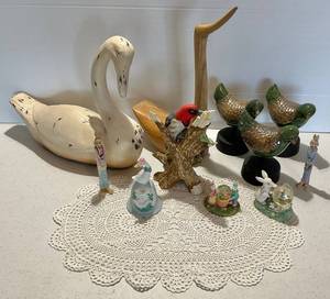 Wooden Hand Carved Birds & More