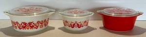 Vintage Pyrex Including (VERY RARE) Friendship Casserole Dishes With Lids & More