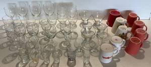 Misc. Vintage Wine Galsses & More